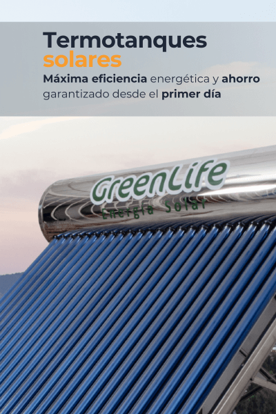 Termotanque solar instalado en casa