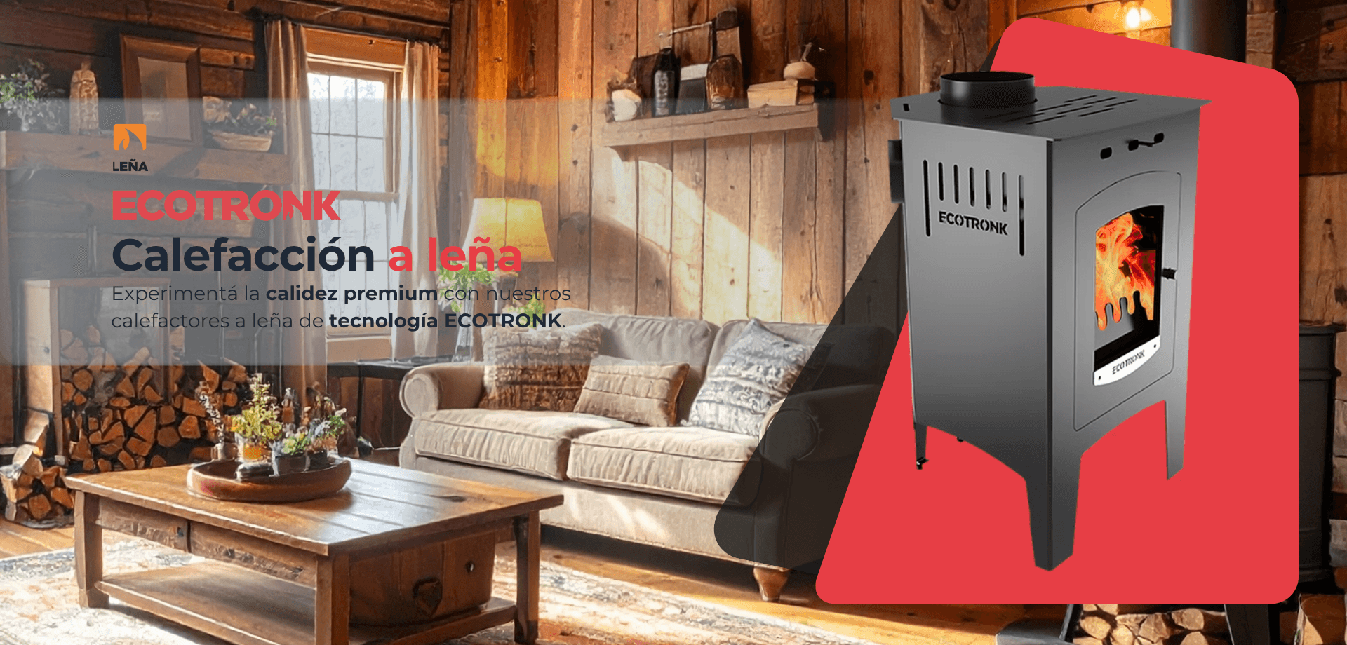 Calefactor a leña ECOTRONK