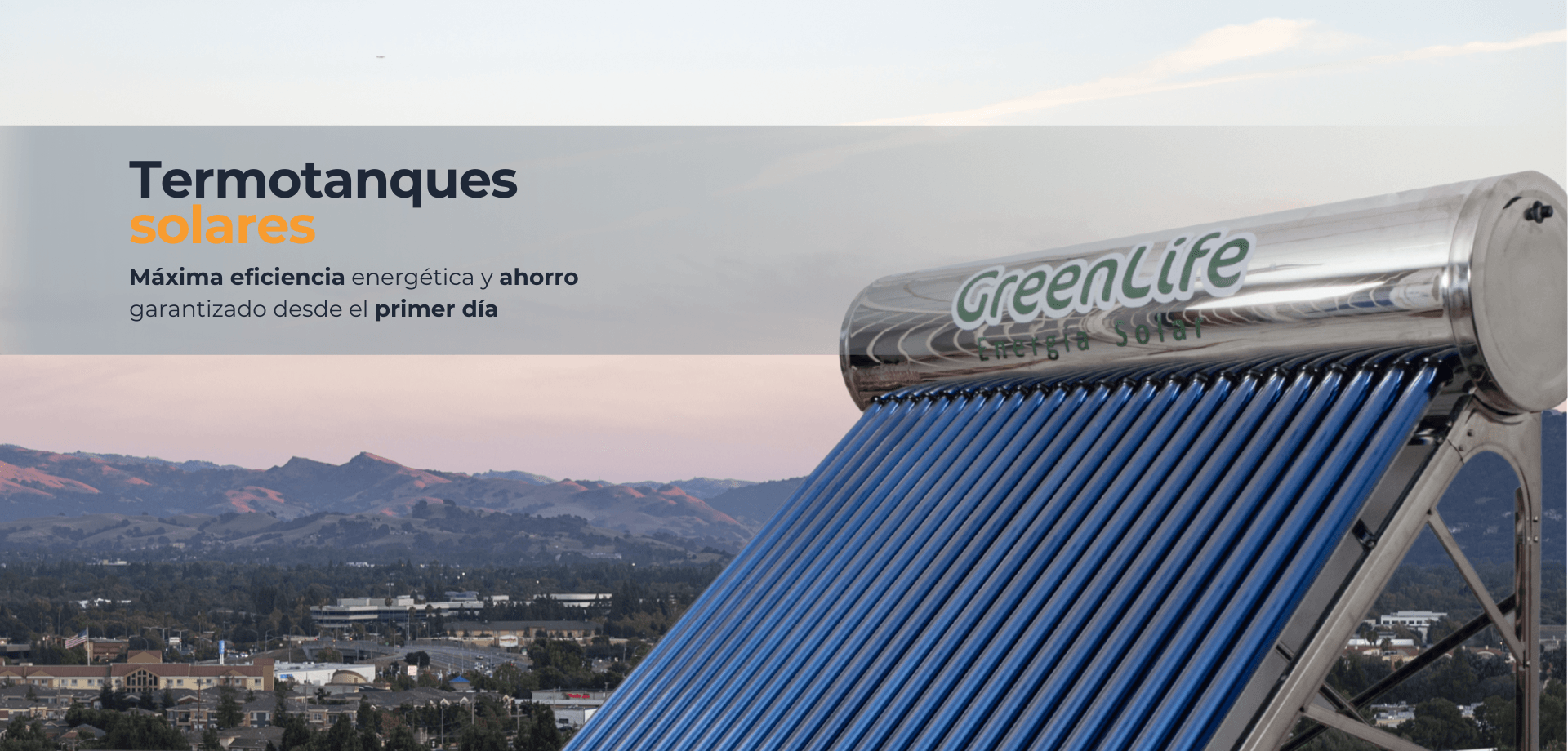 Termotanque solar instalado en casa