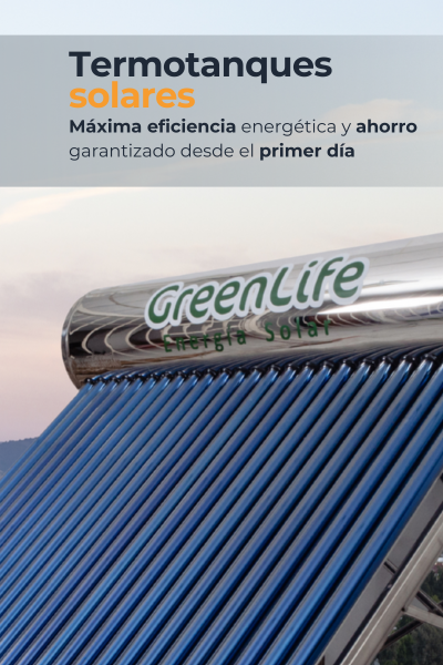 Termotanque solar instalado en casa